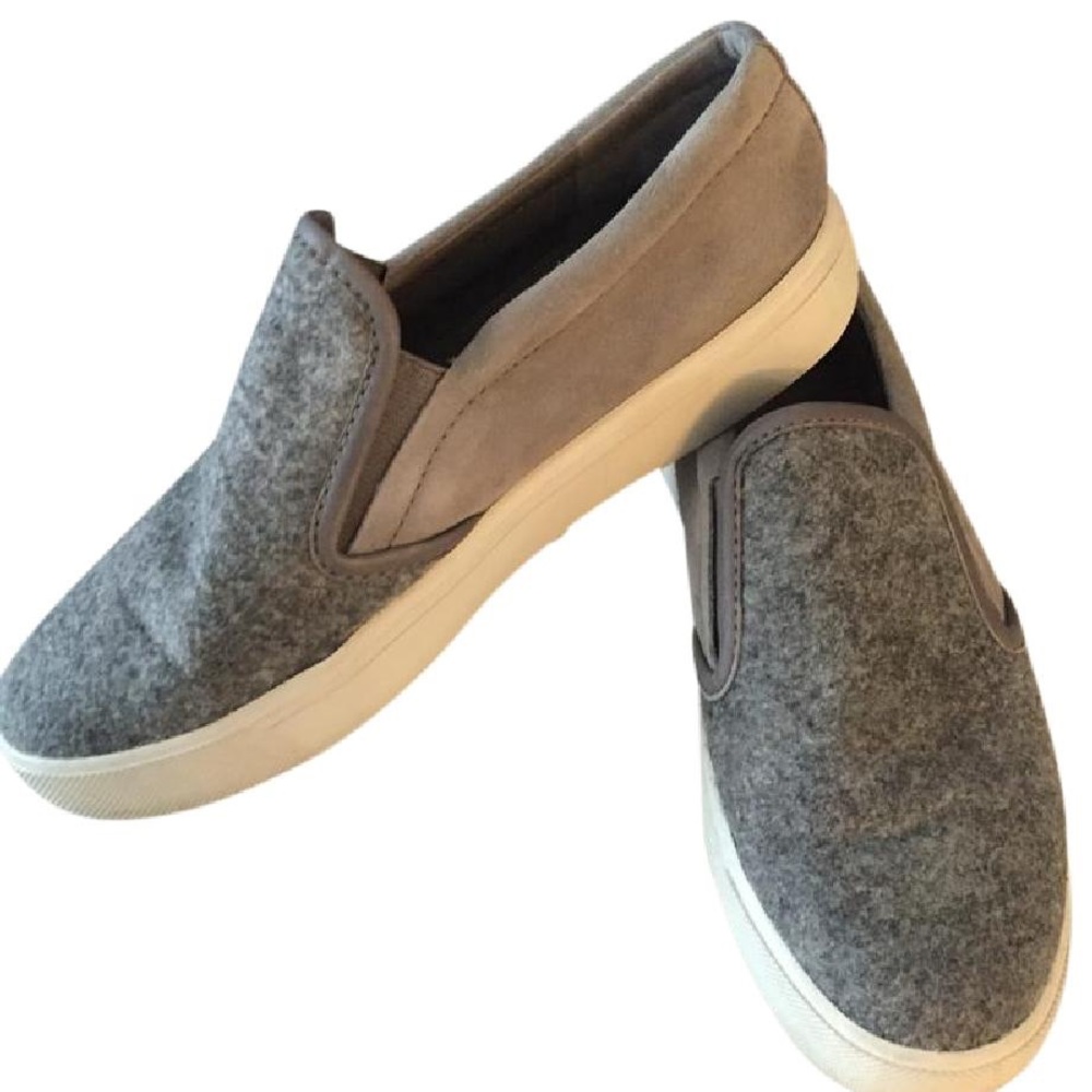 VINCE Grey Banler Slip On Sneakers